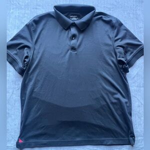 UNTUCKit Men's Black 100% Cotton Short Sleeve Polo Shirt Logo Size Large